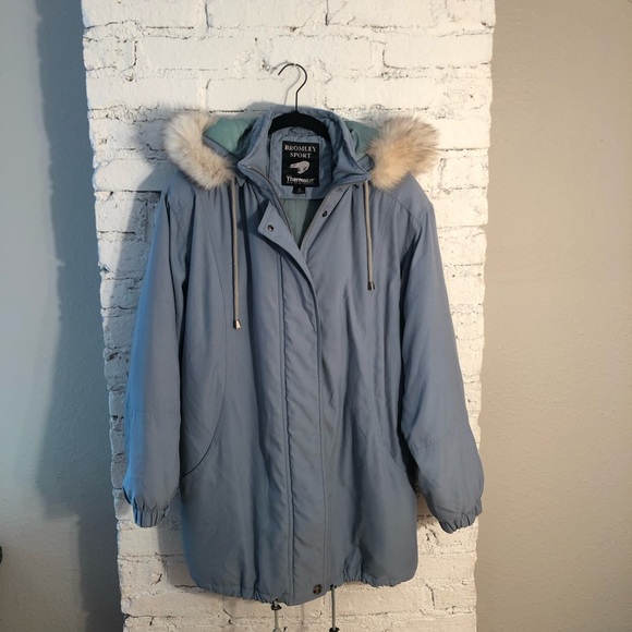 Bromley Sport Jackets & Blazers - Bromley Sport Thermoloft Fox Fur Trimmed Hooded Jacket